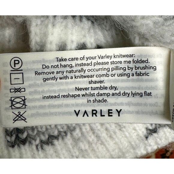NWT VARLEY Belgrave Knit Dalmation Knit Super Soft Sweater, Sz XS - Picture 10 of 12